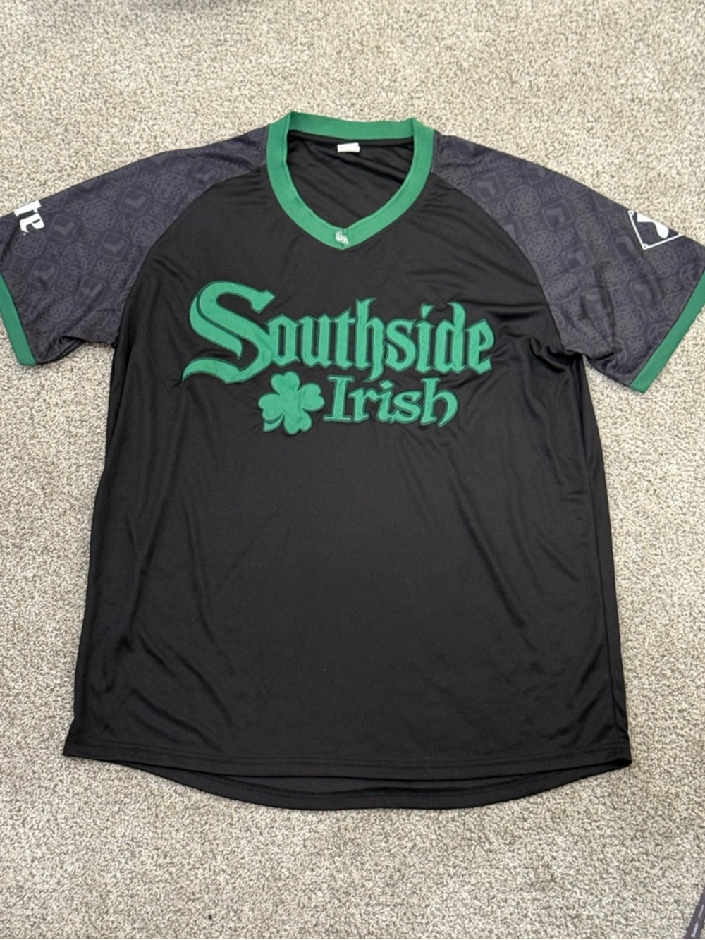 Chicago White Sox Shirt Mens XL Black MLB Baseball Sox Southside Irish Shamrock